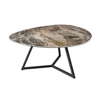 COUCHTISCH MARVELOUS Marmor rechteckig Taupe 90cm - Taupe, Glas/Keramik (75/90/40cm) - riess-ambiente