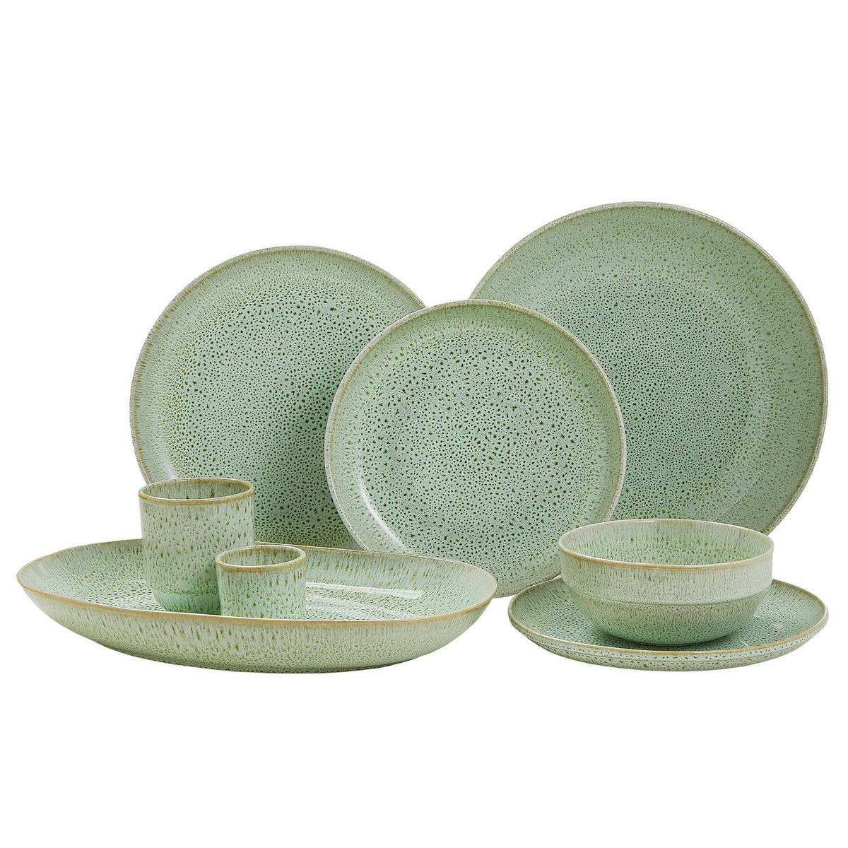 ESSPRESSOBECHER (6er-Set) Tavira 70ml - Grün, Keramik (0.07L) - Butlers