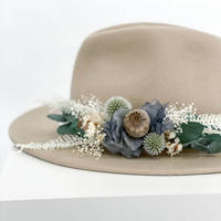 HUTBAND Trockenblumen Eukalyptus Distel - grün - Grün, Naturmaterialien (15cm) - Lykke & You