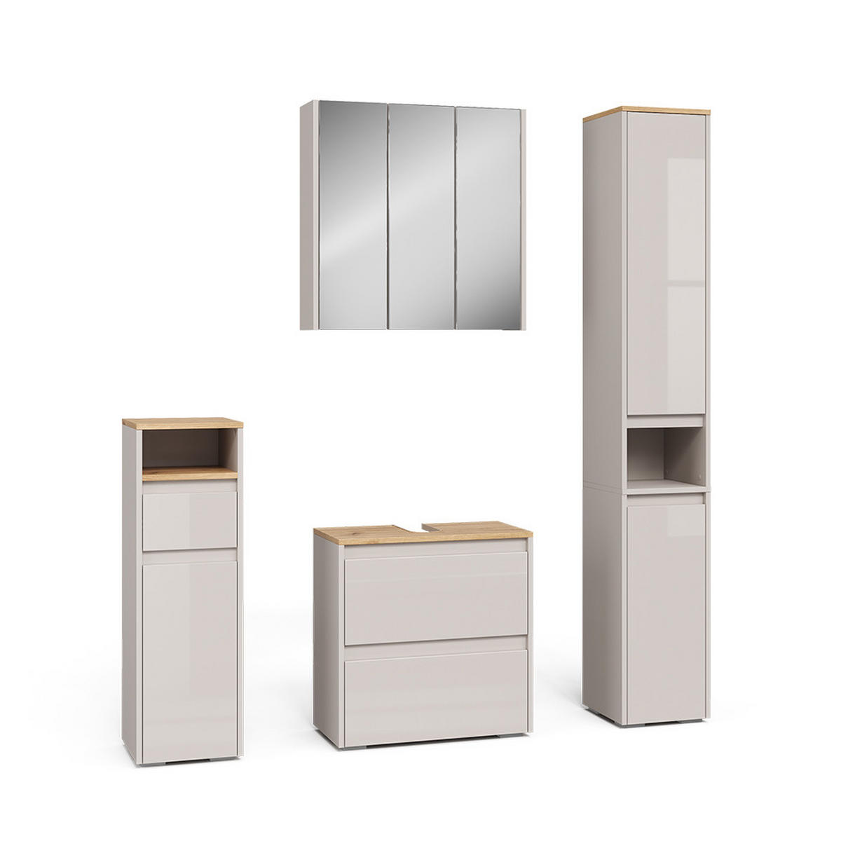 KOUPELNOVÝ NÁBYTEK Majest Kašmír/Řemeselné - kašmírová/světle šedá, kompozitní dřevo (60.1/62/30.1cm) - Vicco