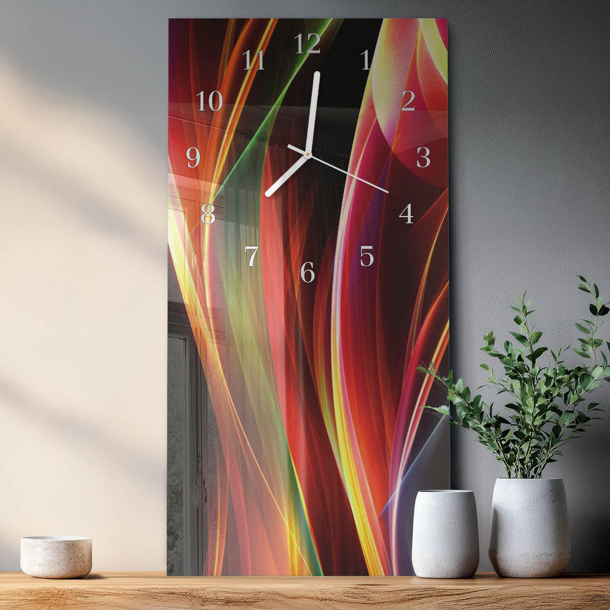WANDUHR 30x60 cm - Kaffeemaschine - Multicolor, Glas (30/60/0.4cm) - TULUP
