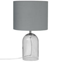 TISCHLAMPE Devoll 25/25/44 cm - Grau, Glas (25/25/44cm) - Beliani