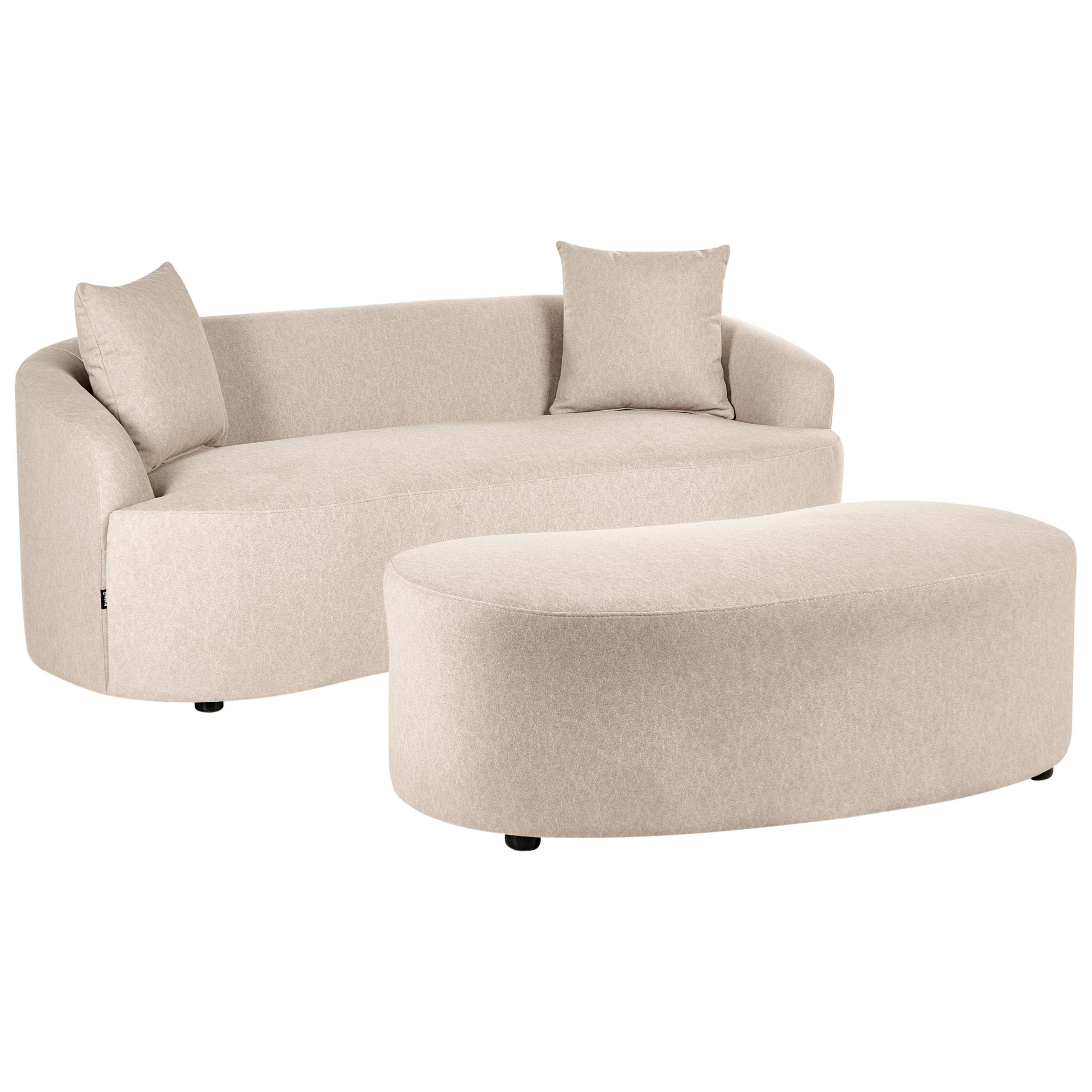 Beliani Sofa Beige 175x68x77 cm