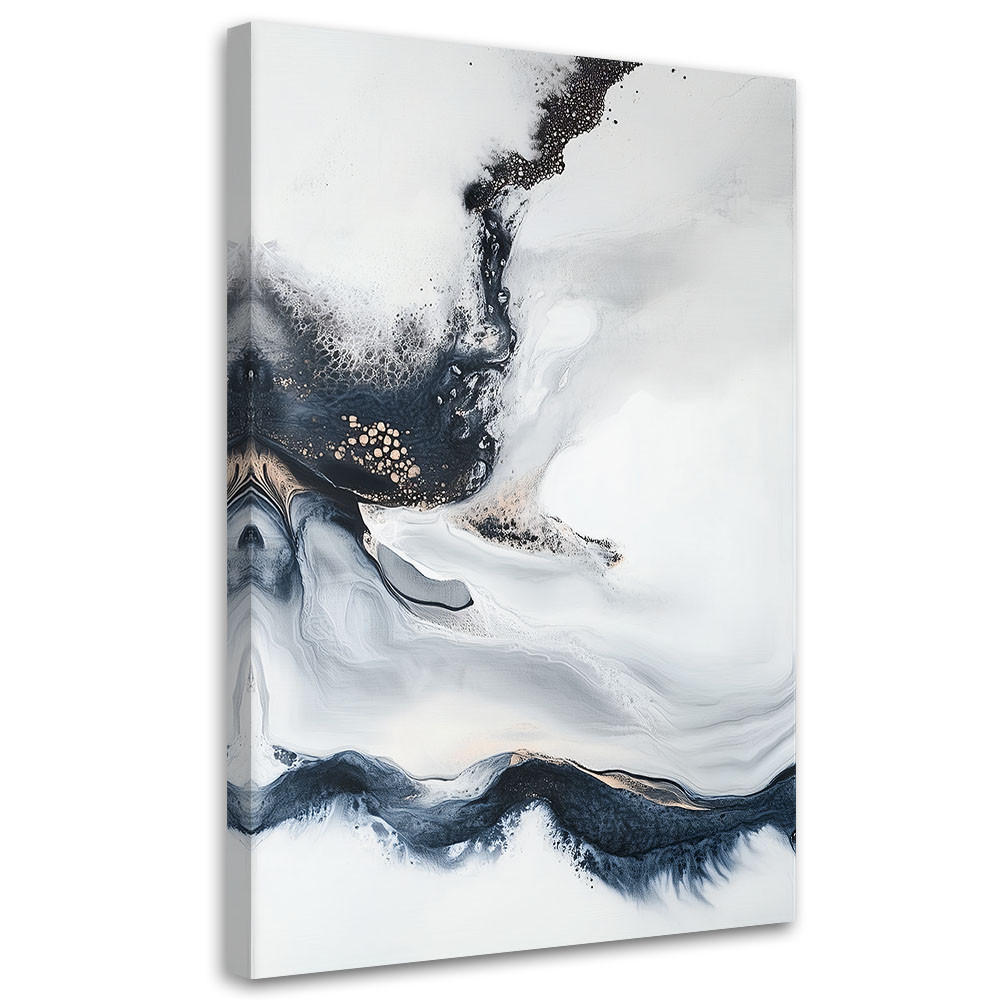 LEINWANDBILD Abstraktion Linien Minimalismus 40x60cm - Grau, Textil (40/60cm) - Feeby