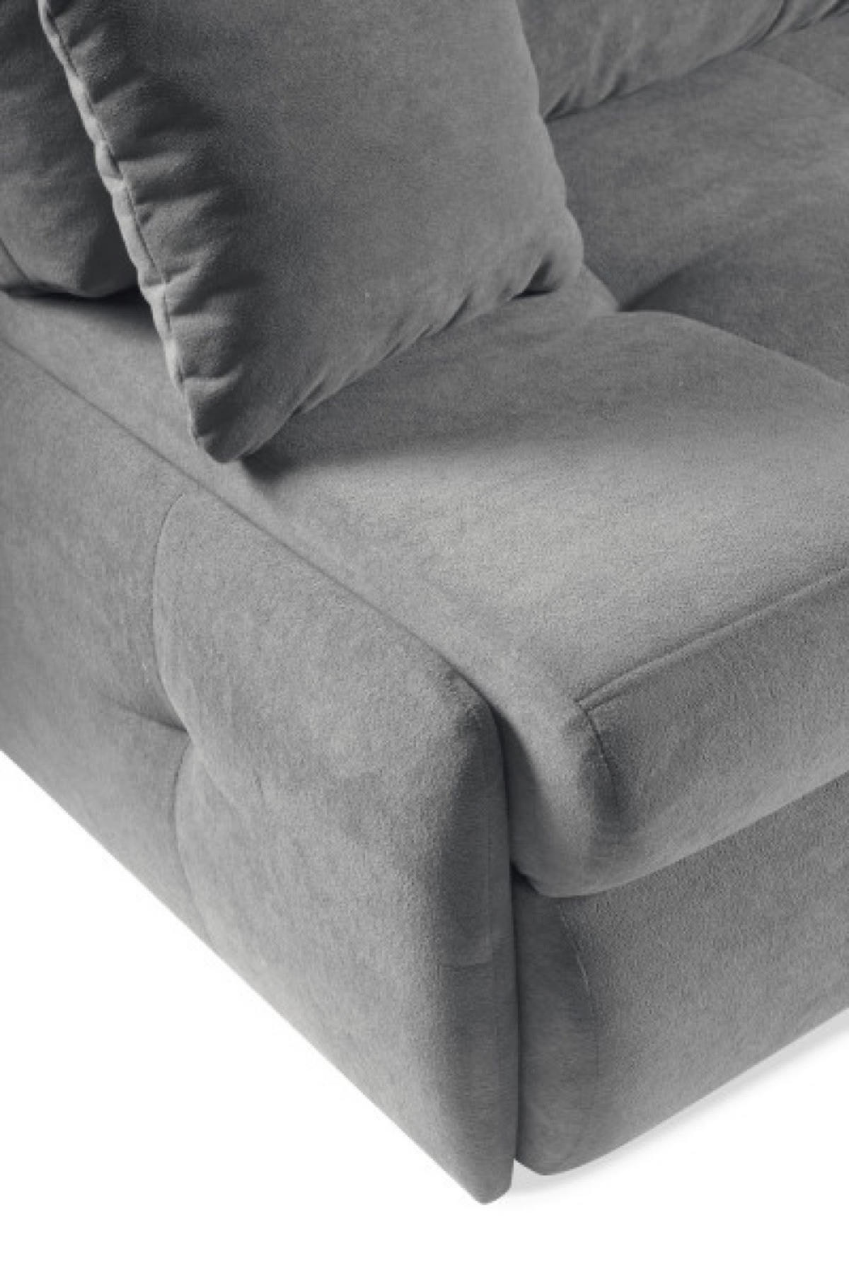 ECKSOFA Grau Hint - Grau, Holzwerkstoff/Textil (216/155cm) - Sepro Meble