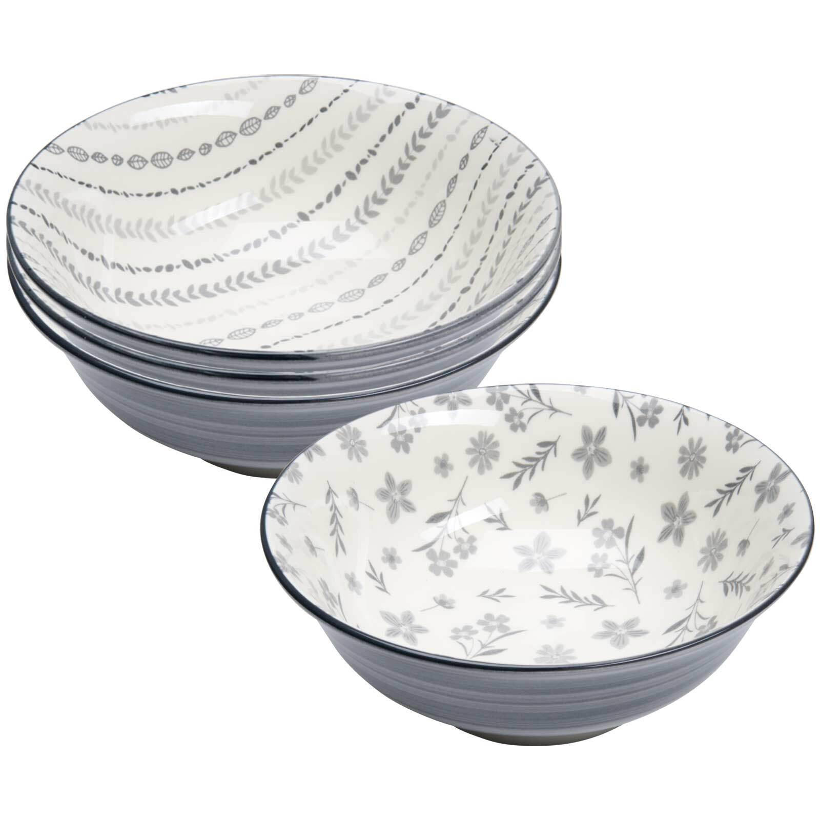 SERVIERSCHALEN Sendai Mix grau ø 21 cm 4er Set - Grau, Keramik (21/7.7/21cm) - Ritzenhoff Breker