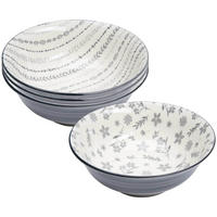 SERVIERSCHALEN Sendai Mix grau ø 21 cm 4er Set - Grau, Keramik (21/7.7/21cm) - Ritzenhoff Breker