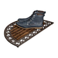 FUSSABTRETER - Braun, Textil/Metall (72/39cm) - Relaxdays
