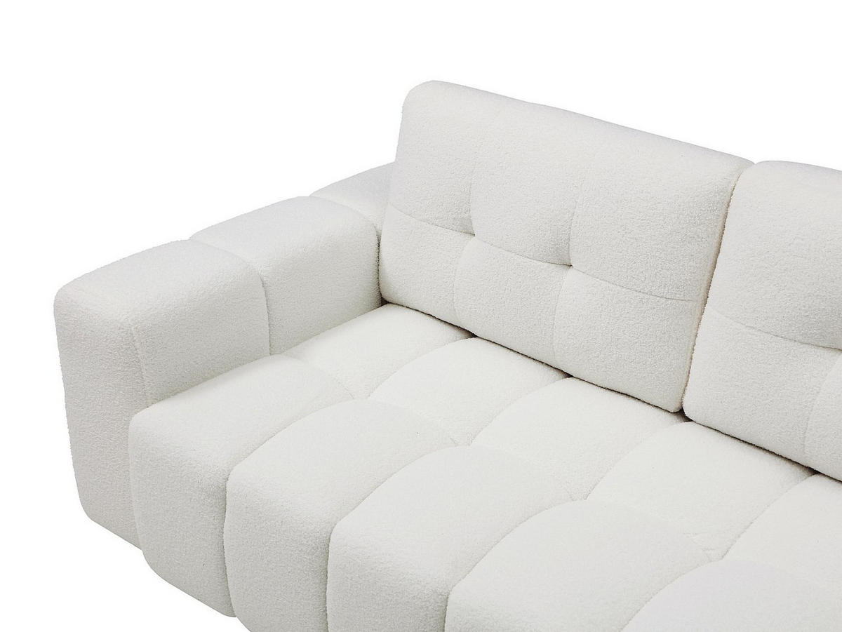 SOFA - 2 Personen - stoff - weiß Sopelana - Weiß, Textil (200/78/100cm) - Vente-Unique