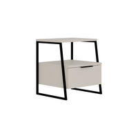 NACHTTISCH Pal Sandstein 45/40/50 cm - Sandfarben, Holzwerkstoff (45/50/40cm) - Decortie