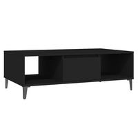 COUCHTISCH Schwarz 103,5x60x35 cm Holzwerkstoff - Schwarz, Holzwerkstoff (103.5/60/35cm) - furnicato