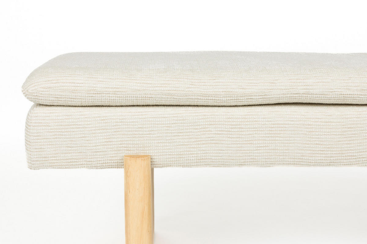 SITZBANK Jappo - Grau - 120/40/45 cm - Grau, Textil (40/45/120cm)