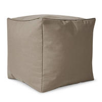 SITZSACK-HOCKER Pouf "Cube" 40x40x40cm - Braun, Textil (40/40/40cm) - Green Bean
