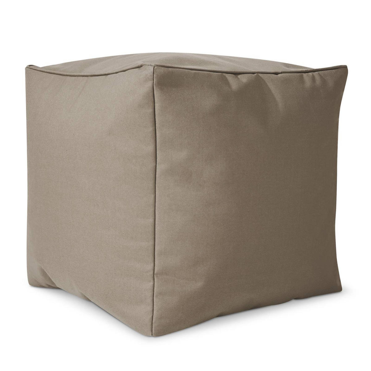 SITZSACK-HOCKER Pouf "Cube" 40x40x40cm - Braun, Textil (40/40/40cm) - Green Bean