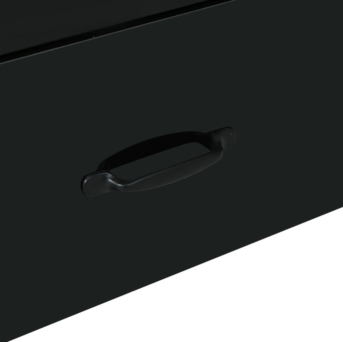 VITRINE 59,5/35/182 cm aus Holzwerkstoff mit LED-Beleuchtung und Acryltür Schwarz - Schwarz, Holzwerkstoff (60/182/35cm) - Modenvie
