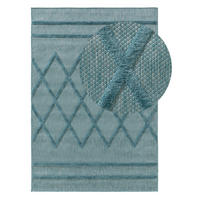 OUTDOORTEPPICH Bonte Türkis 240x340 cm - Türkis, Textil (240/340cm) - benuta Nest