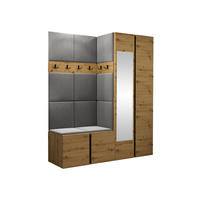 GARDEROBEN-SET Orion XII - Eiche Artisan/Grau, Holzwerkstoff/Kunststoff (158/186/46cm) - MIRJAN24