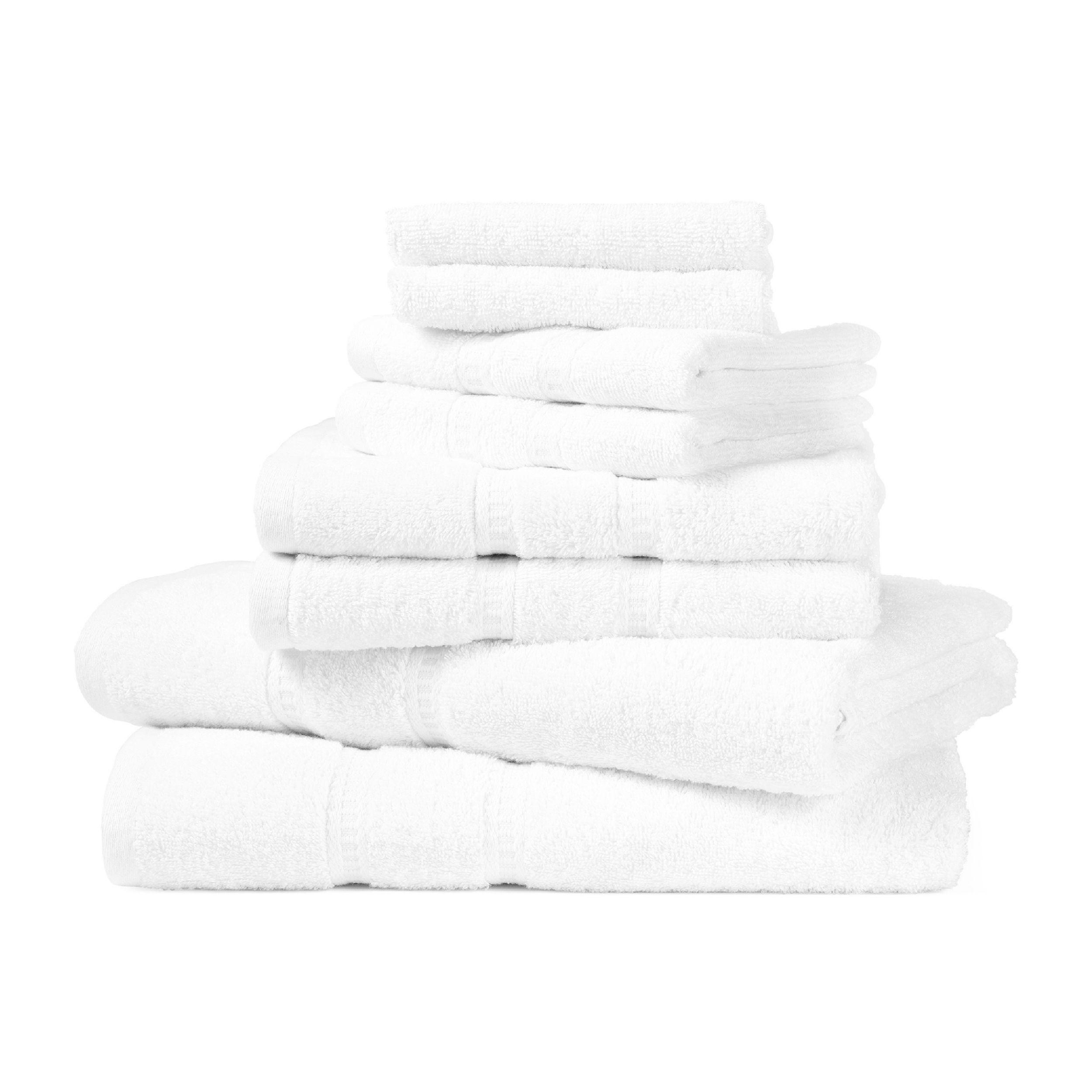 SCHIESSER Frottierset Las Palmas - 8-teilig - Weiß - Weiß, Textil (50/100cm) - SCHIESSER