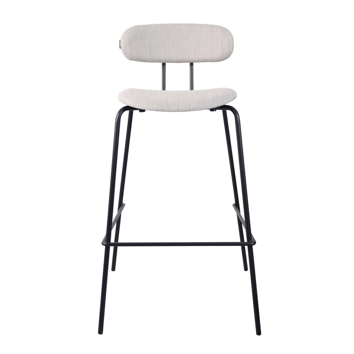 BARHOCKER 2-tlg., Grau - Grau, Holz (52/97/52cm) - Oviala