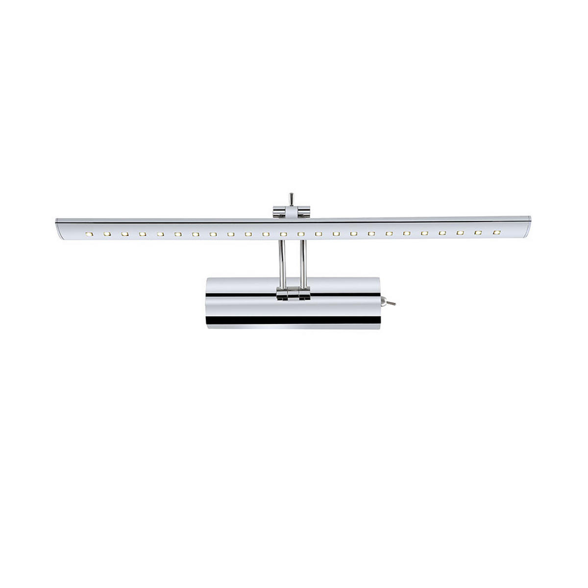 LED WANDLEUCHTE Metall Chrom Silber - Silberfarben, Metall (43/16/18cm) - Globo Lighting