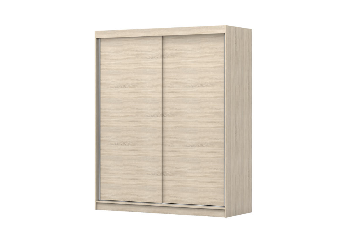 SCHIEBETÜRENSCHRANK - Kleiderschrank EVA 04 - Sonoma - Sonoma Eiche, Holzwerkstoff (160/195/61cm) - Möblo