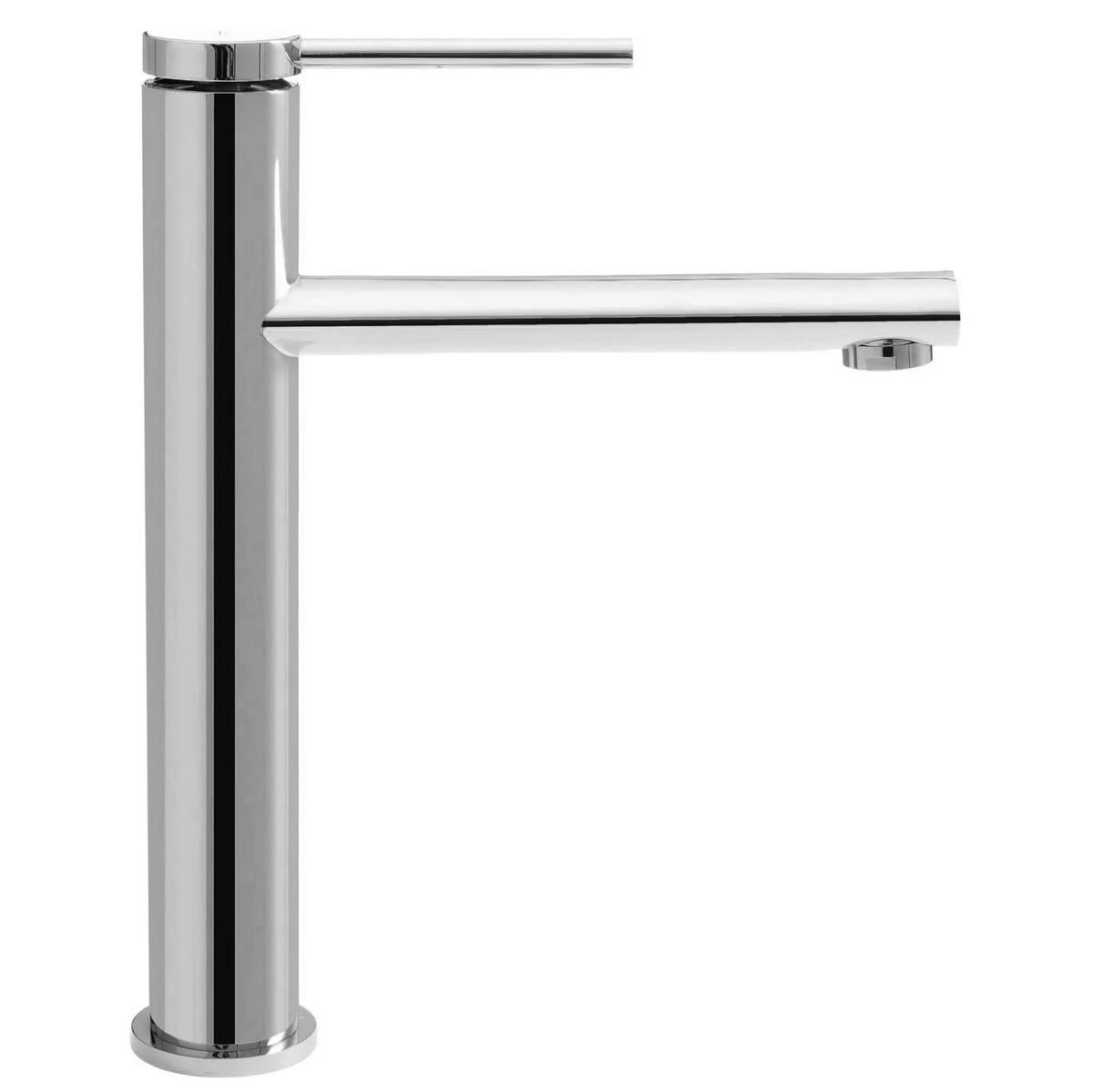 WASCHBECKENARMATUR Rea Oval Chrom High - Chromfarben, Metall (5/27/21cm) - REA