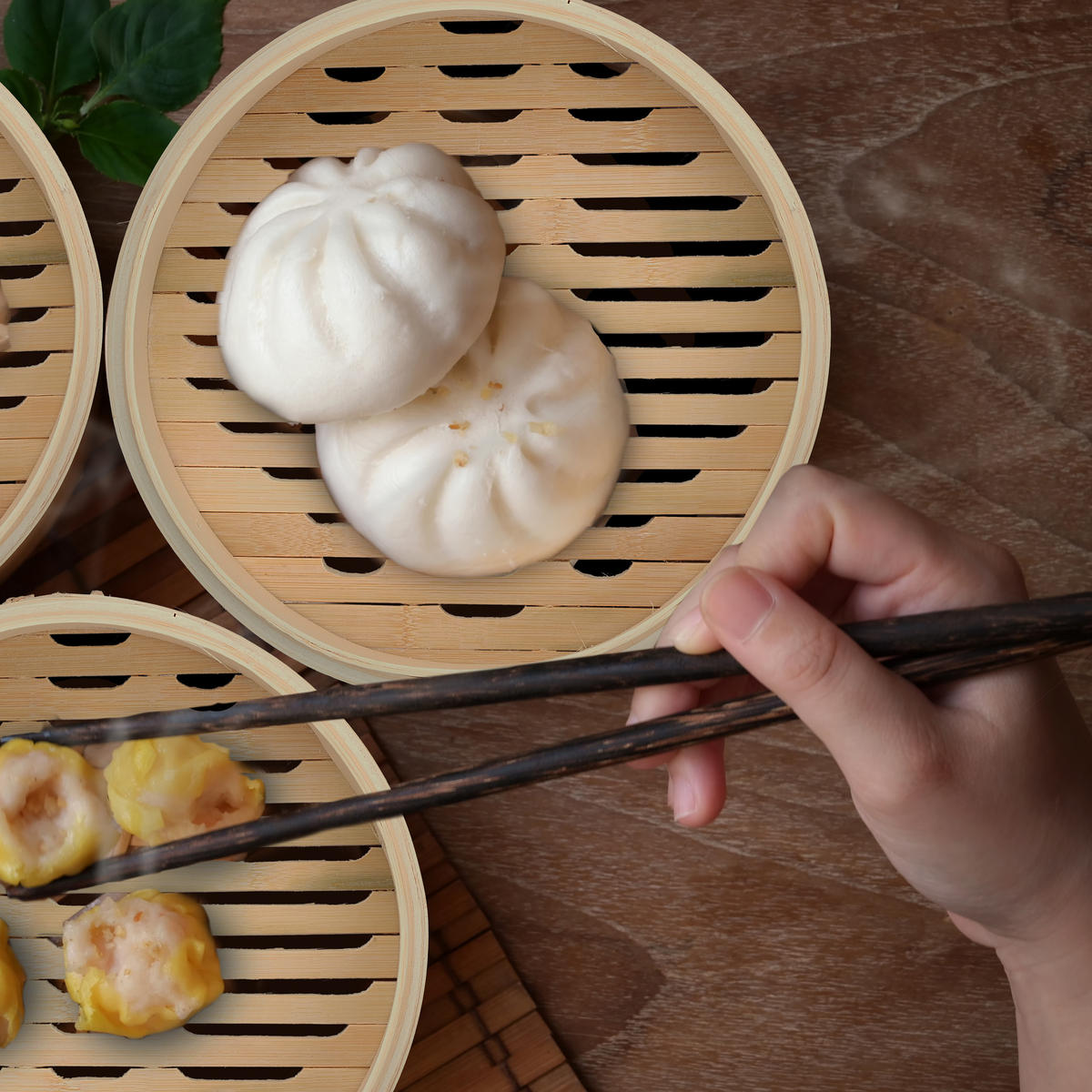 DAMPÁK - svetlohnedá, drevo (24/24/22.5cm) - Relaxdays