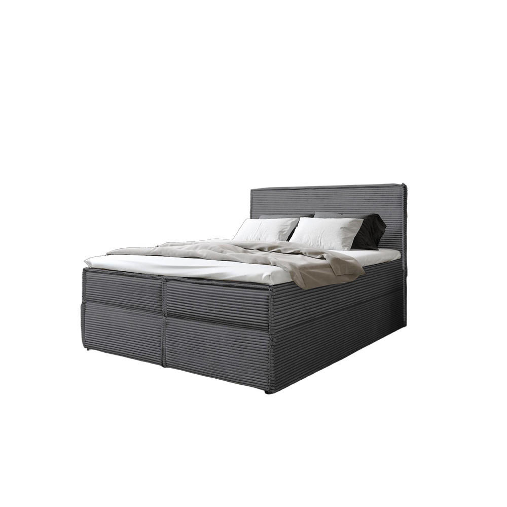 BOXBETT Tilia II Grau 160x200 cm - Grau, Textil (160/200cm) - B&B Home