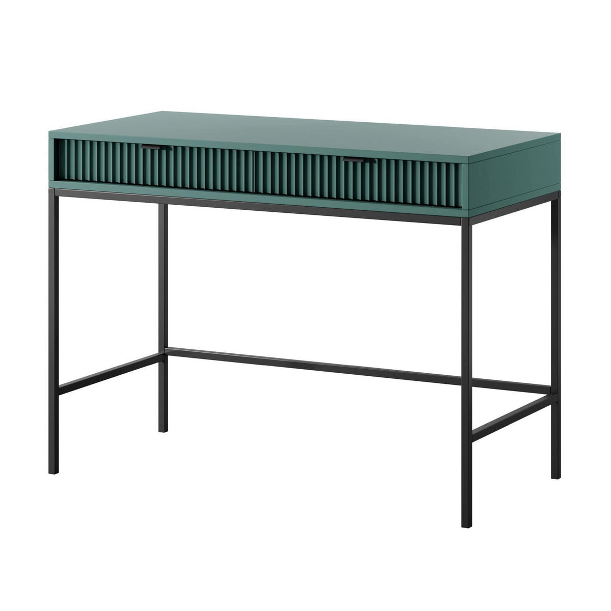 KONSOLENTISCH Vellore Grün / Schwarz 104 cm - Schwarz/Grün, Holzwerkstoff/Metall (50/104/77cm) - Selsey