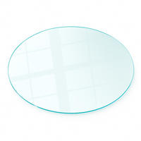 GLASPLATTE für Kamin transparent Ø60 cm - Transparent, Glas (60/60/0.4cm) - TULUP