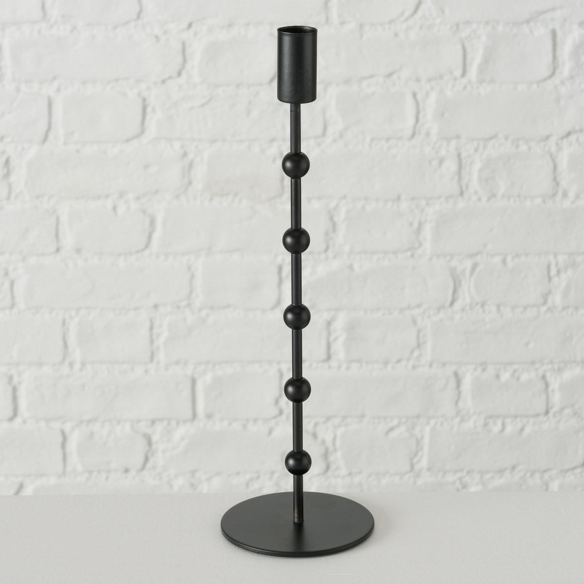 KERZENSTÄNDER aus Metall Kimberly - Schwarz, Metall (9/30/9cm) - Boltze Home
