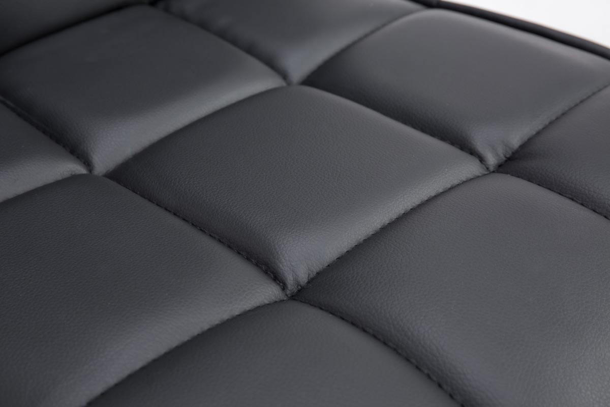 ESSZIMMERSTUHL Peko-Two Kunstleder, Gestell Metall in Chromoptik Schwarz - Chromfarben/Schwarz, Textil/Metall (43/104/56cm) - TPFLiving