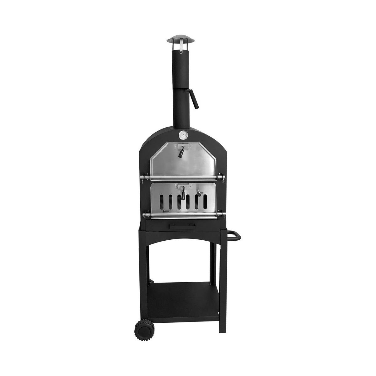 PIZZAOFEN - Schwarz, Metall (66/178/47.5cm) - TAINO
