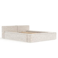 POLSTERBETT Voliera Creme 200/200 cm im Webstoff - Birkefarben/Creme, Holz/Holzwerkstoff (200/200cm) - Maison de Reve