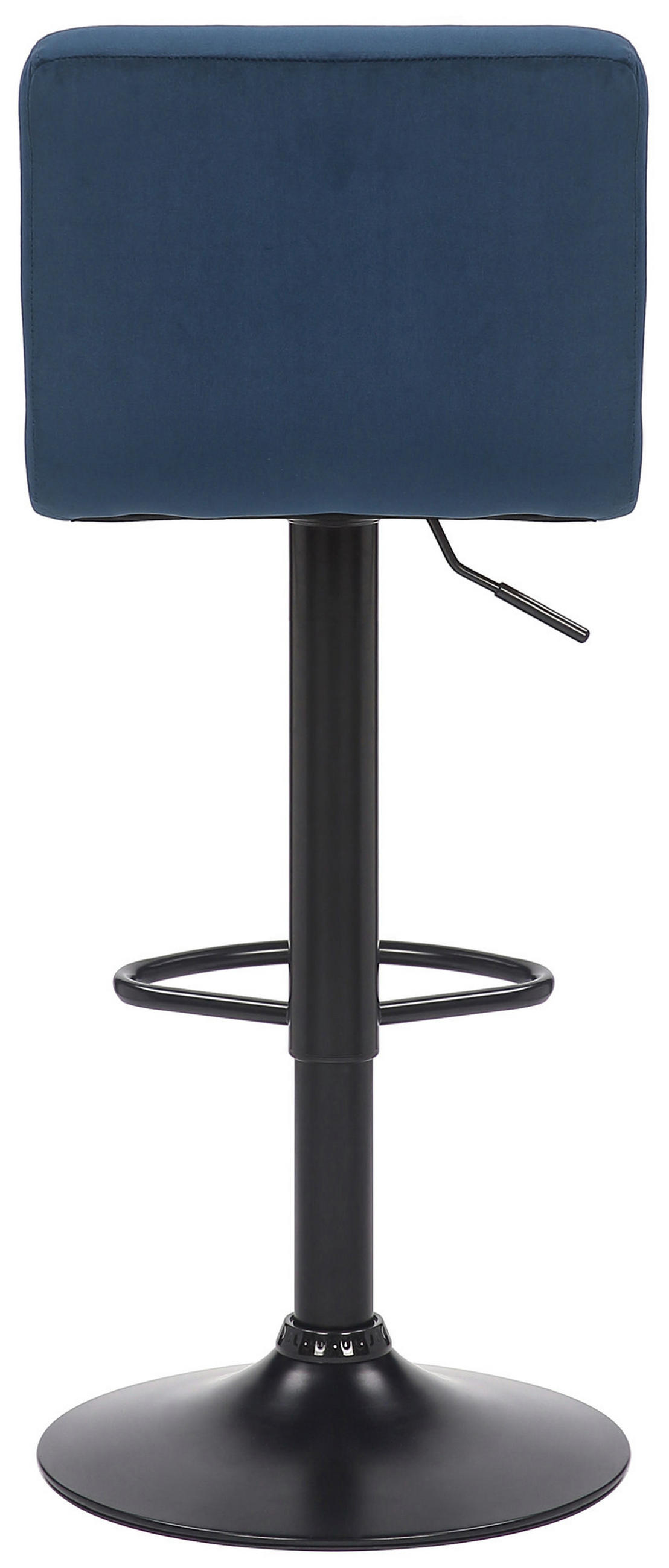 BARHOCKER 2er Set Rivan Samt Blau - Blau, Textil (40/85/40cm) - DELUKE