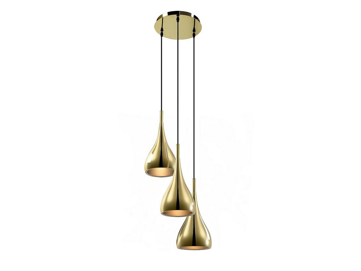 DECKENLEUCHTE - 36 cm x 36 cm - metall - goldfarben Osara - Goldfarben, Metall (36/36/138cm) - Vente-Unique