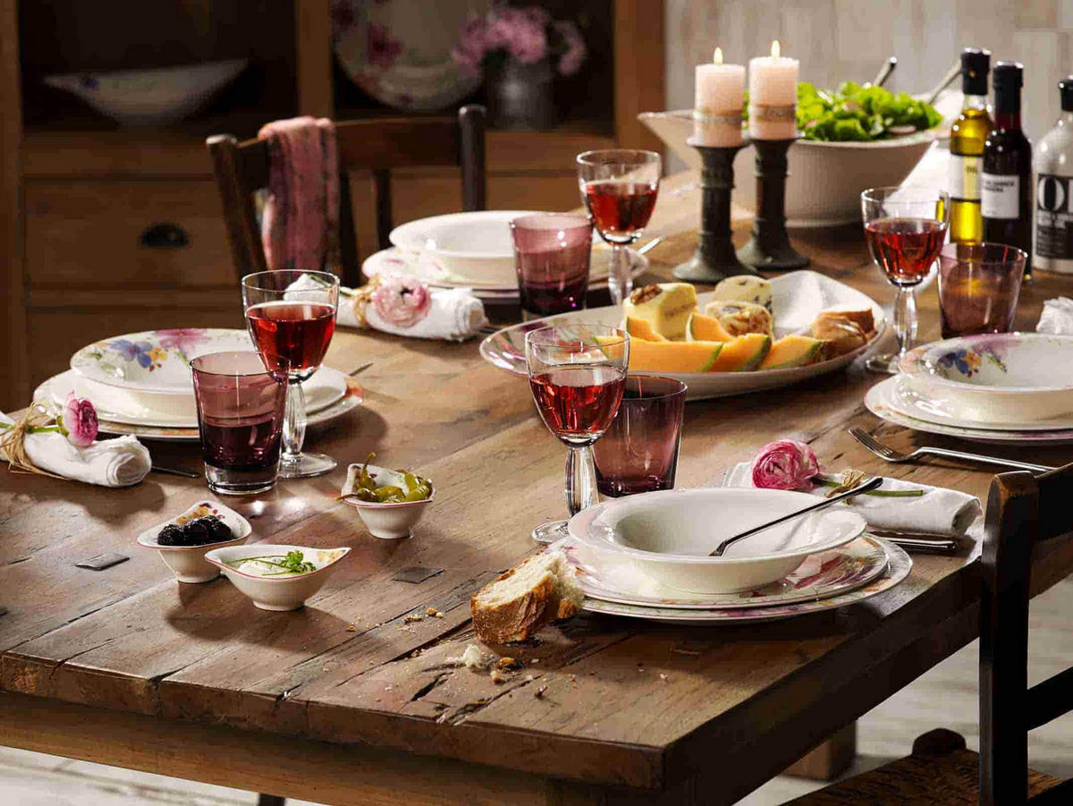 SUPPENTELLER Mariefleur Basic bunt ø 23 cm 6er Set - Multicolor, Keramik (23cm) - Villeroy & Boch