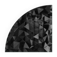 GLASPLATTE für Kamin 100x100 cm - Schwarz, Glas (100/100/0.4cm) - TULUP