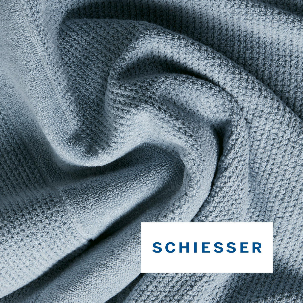 HANDTUCHSET Turin - 4-teilig - 50x100 cm - Hellblau - Hellblau, Textil (50/100cm) - SCHIESSER