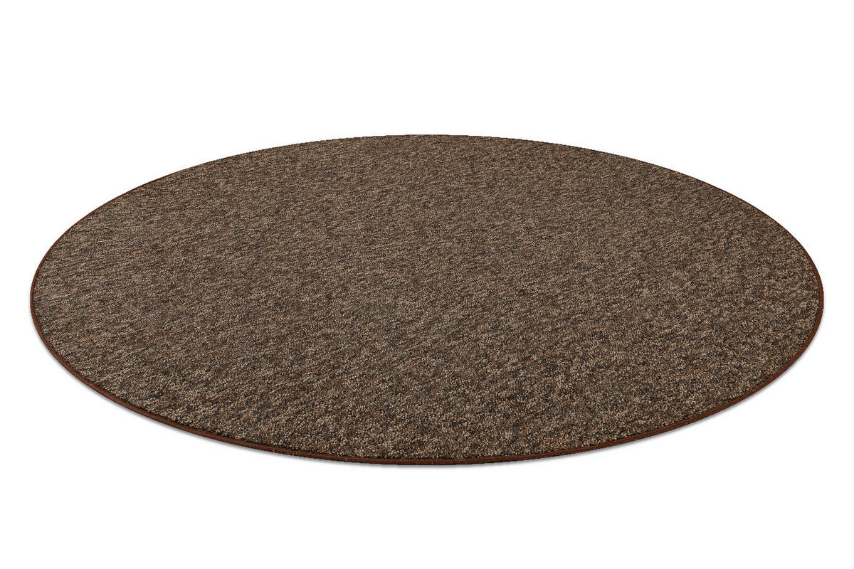 TEPPICH rund SUPERSTAR 133 cm - Braun, Textil (133/133cm) - rugsX