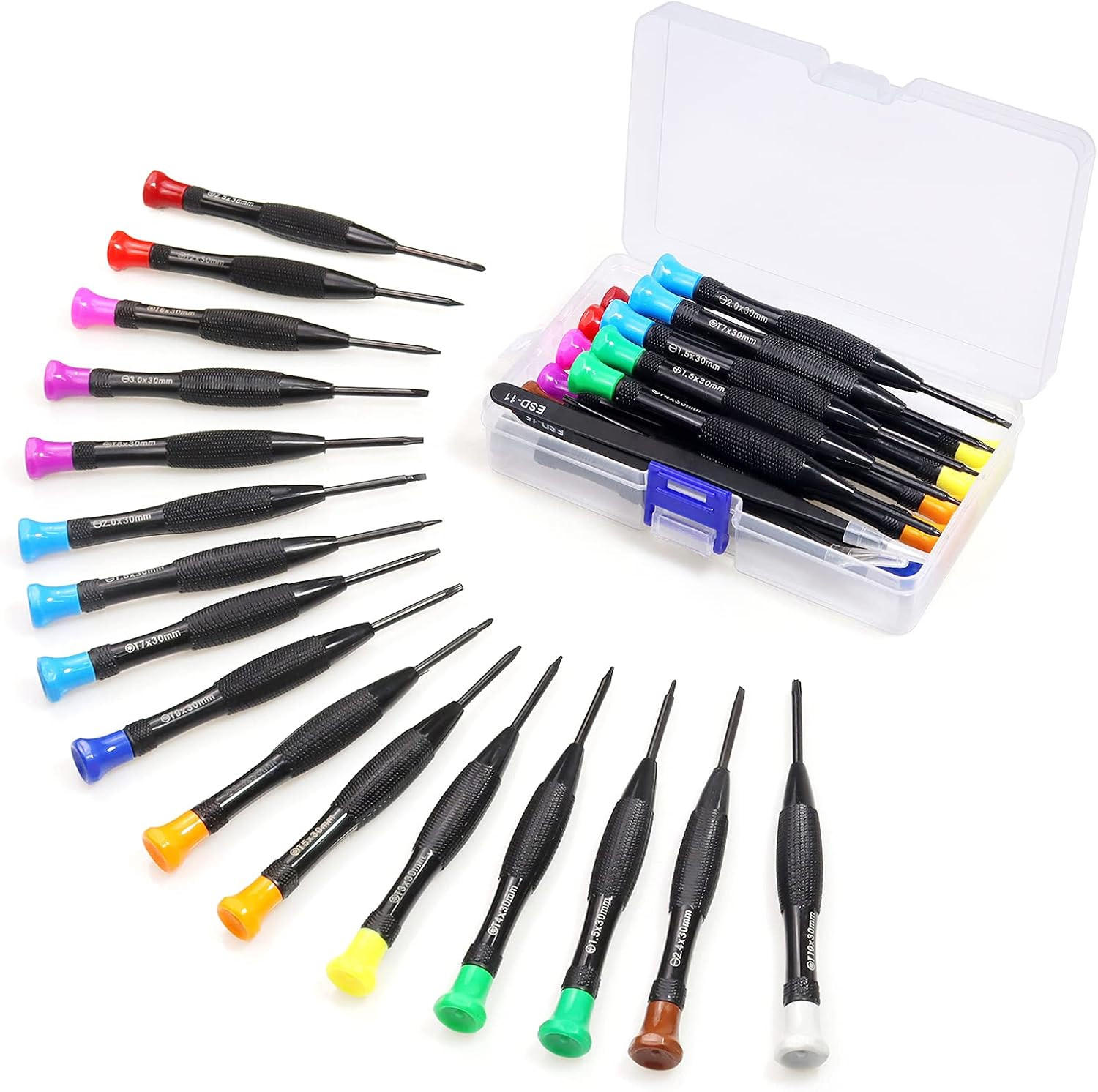 SCHRAUBENDREHER-SET-DIY,18-TEILIGES Set - Schwarz, Metall (14.4/8.4/3.3cm) - LIBRATON