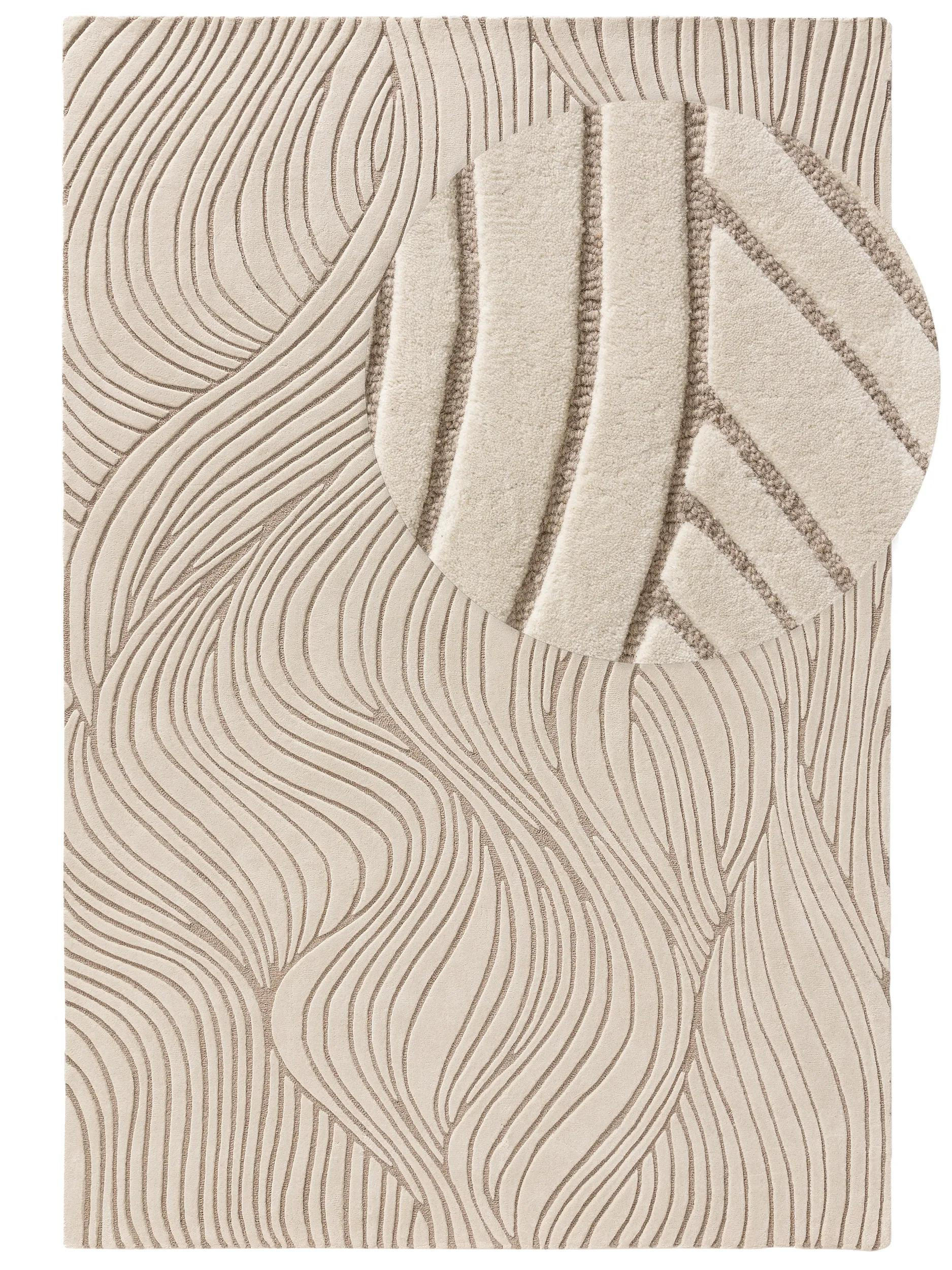 benuta Wollteppich Creme 200x300 cm