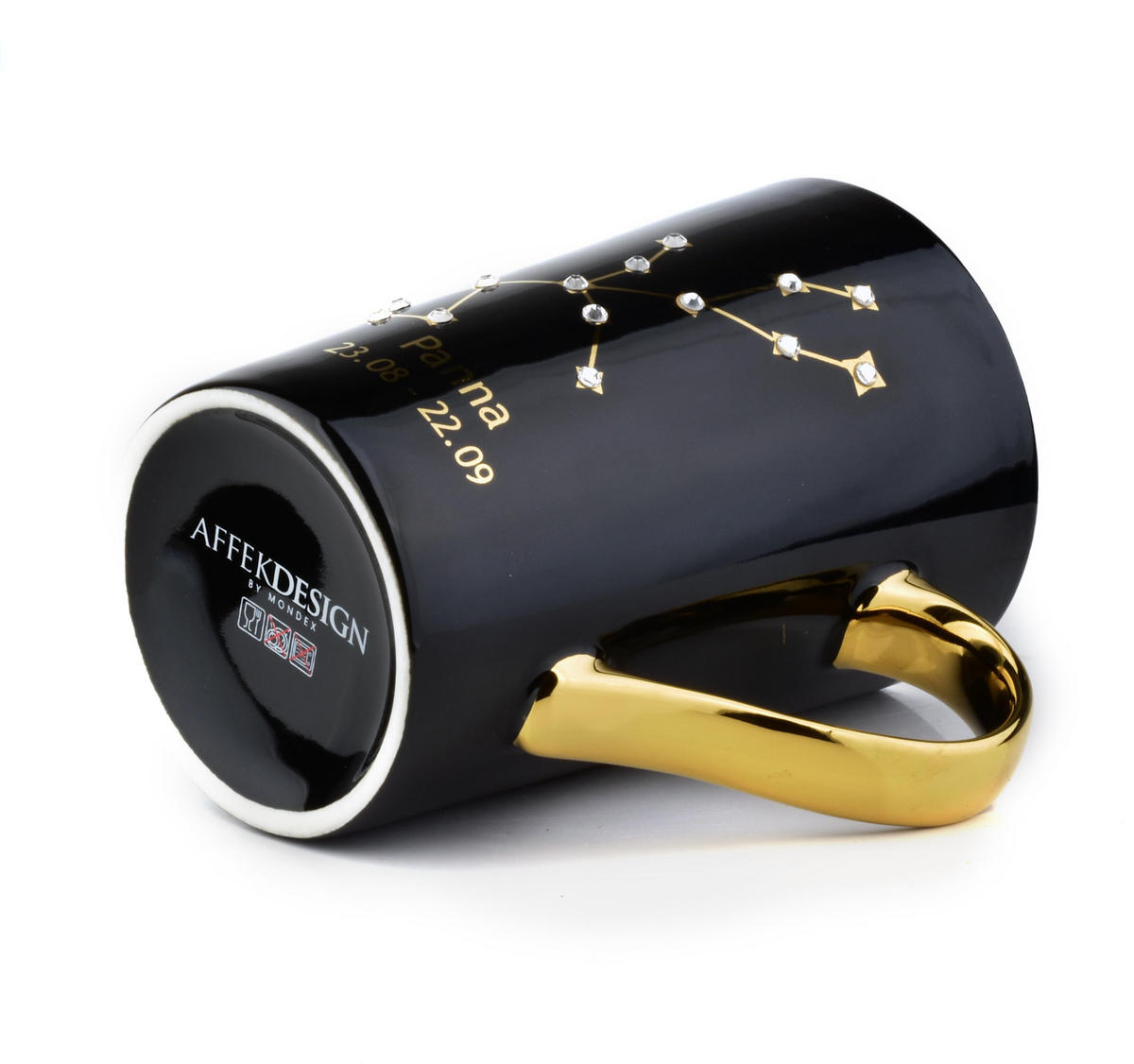 BECHER ZODIAK Panna Schwarz Porzellan - Schwarz, Keramik (0.43L) - Mondex