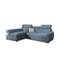 ECKSOFA Schlafsofa Anton Xs In Esito - Hellblau, Holzwerkstoff/Textil (260/170cm) - Fun Möbel