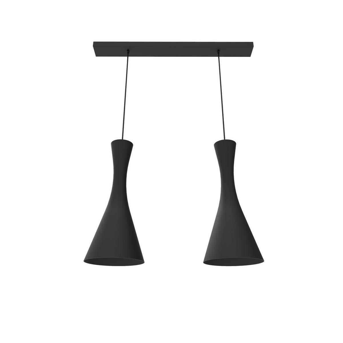 HÄNGELEUCHTE - Schwarz, Metall (20/70/120cm) - Lumicom