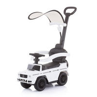 RUTSCHER Mercedes Benz G350d 2 in 1 weiß 2 in 1 Schubstange Dach Musik, Trittstufe - Weiß, Kunststoff (85/40/95cm) - Chipolino