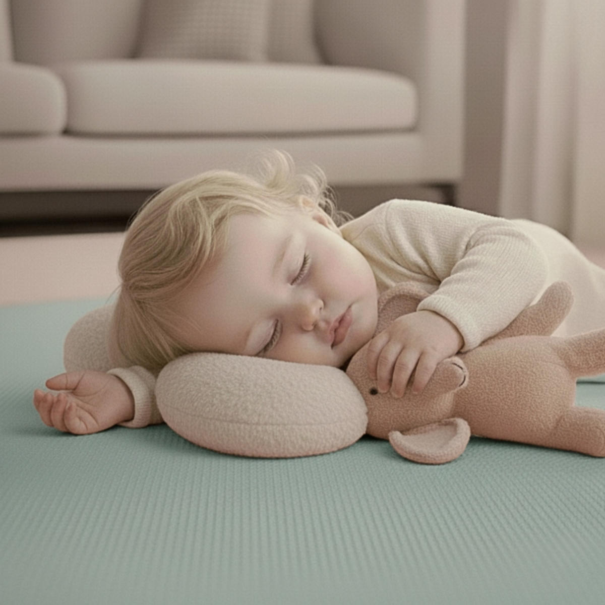 SPIELMATTE ab Null - 90 cm Baby Puzzlematte Mint - Mintgrün, Kunststoff (30/30cm) - Littletom