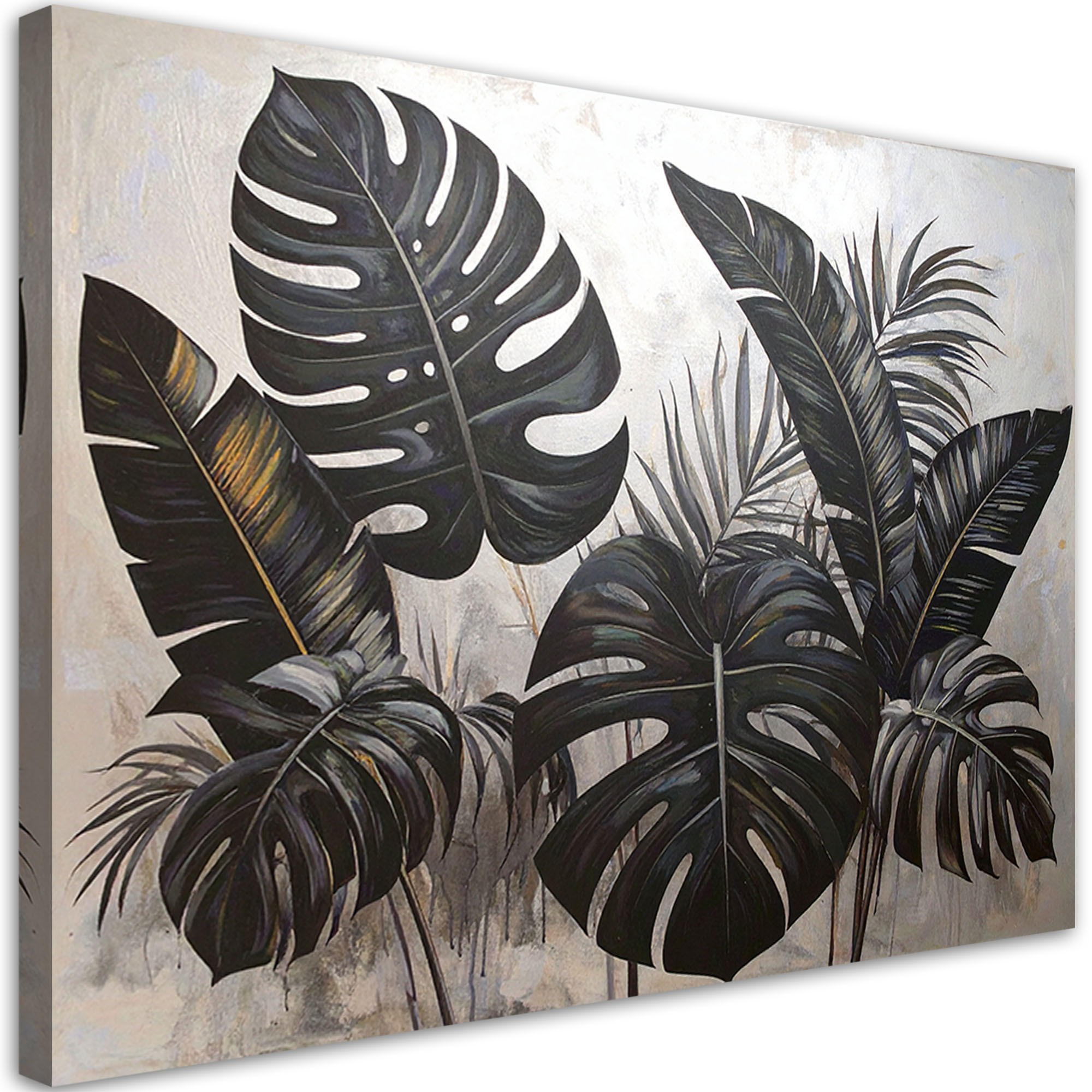 Feeby Wandbild, Schwarz 120x80 cm