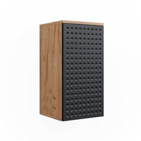 BADSCHRANK Irma Anthrazit gepunktet 30 x 59 cm 2 Fächer, Badezimmer - Anthrazit, Holzwerkstoff (30/59/24cm) - Vicco