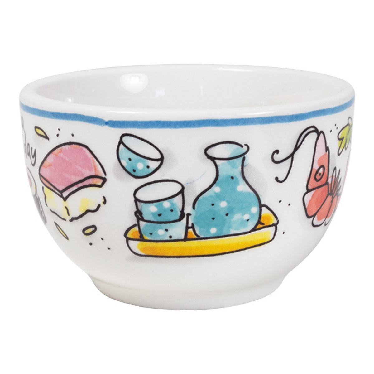 SCHALE Du bist einfach die Beste in Bunt - 8cm - Multicolor, Keramik (8.7/5.5/8.7cm) - Blond Amsterdam